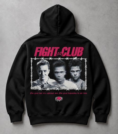 Fight Club Rule One — Hoodie - Black - arka baskı