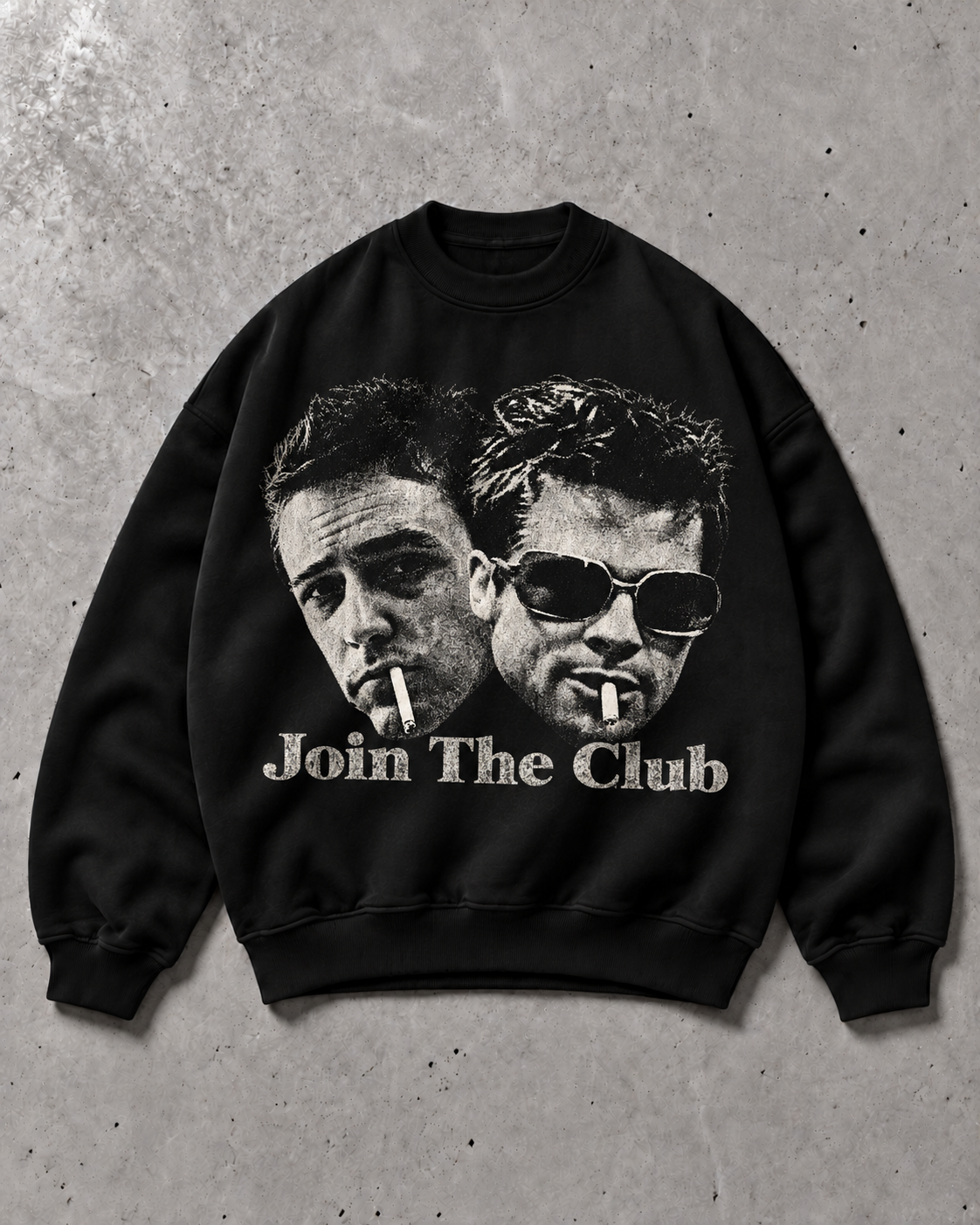 Join The Club — Crewneck Sweatshirt - Black - ön baskı