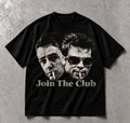 Join The Club — Boxy Fit T-Shirt - Black - ön baskı