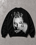 ALCATRAZ CLO RAW IDENTITY — Oversize Sweatshirt Siyah ürün mockup